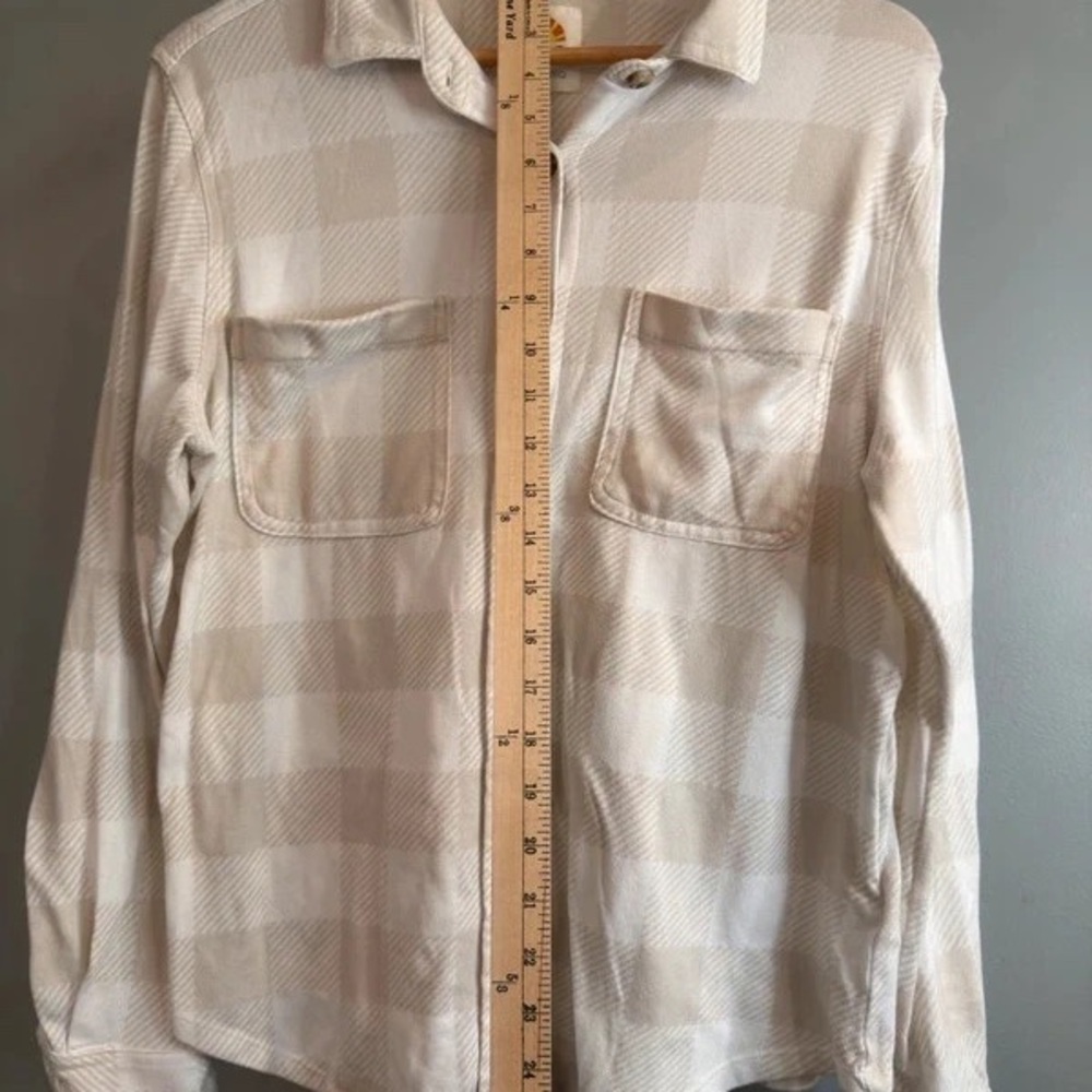 C&C California Cream Plaid Button-Down Shirt - Picture 5 of 5